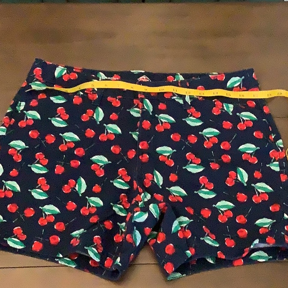 Cherry Print Navy Cotton Shorts by St. John’s bay